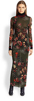 Thumbnail for your product : Jean Paul Gaultier Floral Tulle Turtleneck Dress