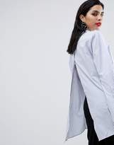 Thumbnail for your product : Sisley Oversized Open Back Stripe Shirt