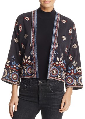 Soft Joie Brianny Embroidered Cropped Jacket