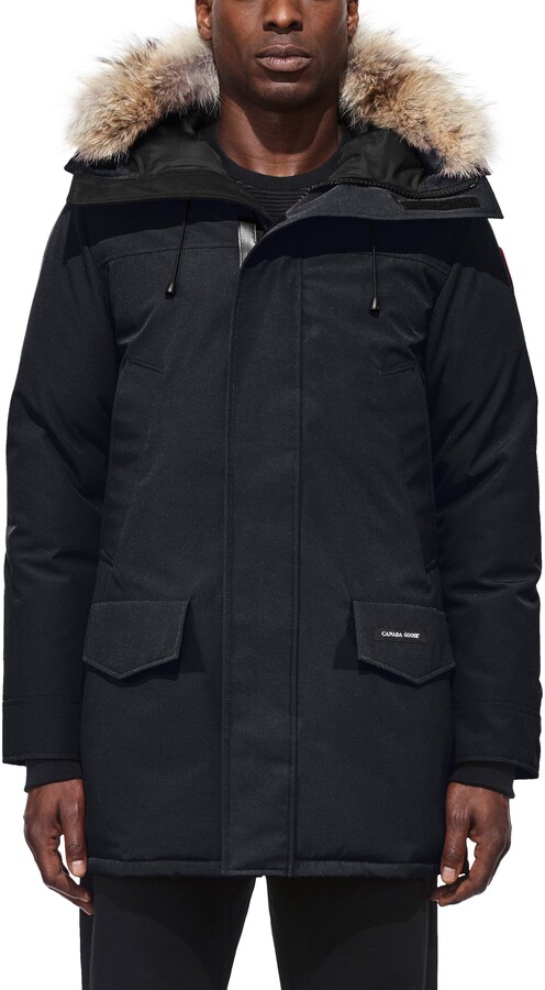 slim fit parka mens