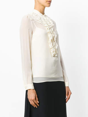 RED Valentino lace ruffle blouse
