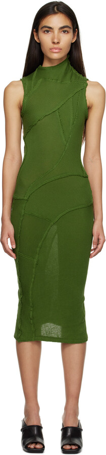 Talia Byre Green Ribbon Midi Dress - ShopStyle