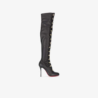 Christian Louboutin Fabiola 100 lace-up thigh-high boots