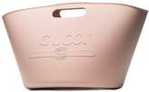 Thumbnail for your product : Gucci pink embossed rubber beach bag