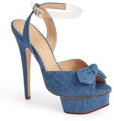 Thumbnail for your product : Charlotte Olympia 'Serena' Ankle Strap Sandal (Women)