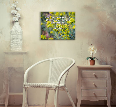 Trinx Gallery Wrapped Canvas By Yandy Binx: "I am my mommy’s cry, the cry you wouldn’t unders