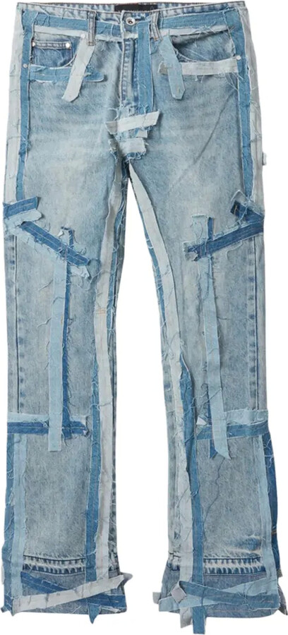 Who Decides War Exposure patchwork jeans
