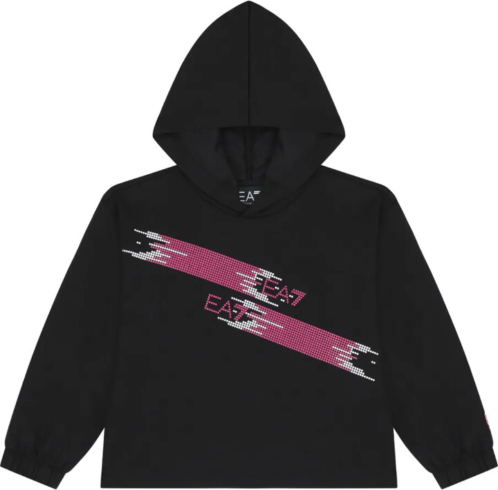 Emporio Armani Kids Logo-Print Hoodie