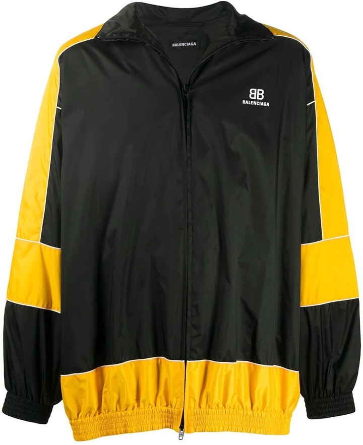 Balenciaga Yellow And Black Zip-up Jacket - ShopStyle Outerwear