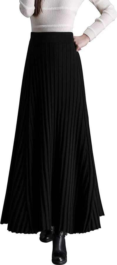 long flared maxi skirts