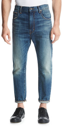 Vince Relaxed Straight-Leg Jeans, Blue
