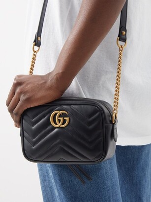 Gucci GG Marmont Mini Quilted-leather Cross-body Bag