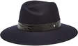 rag bone wool fedora with embossed leather