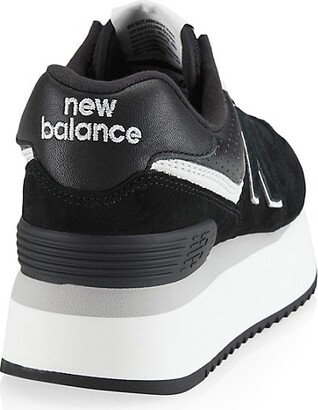 New Balance 574 Chunky Platform Suede Sneakers - ShopStyle