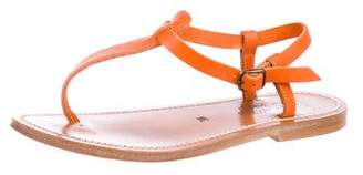 K Jacques St Tropez Leather Thong Sandals