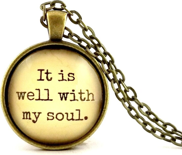 It Is Well With My Soul Necklace Christian Church Choir Gift