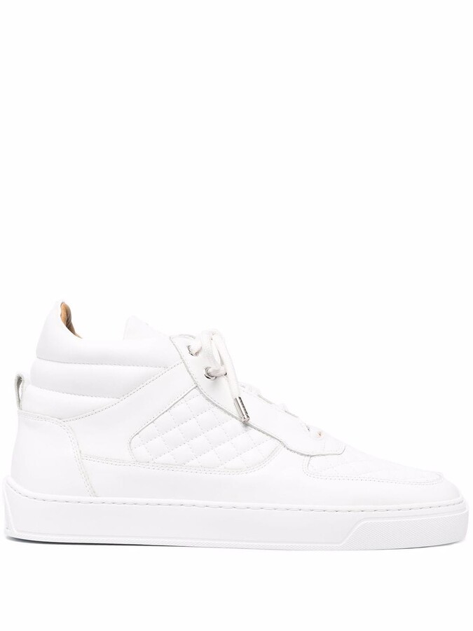 Leandro Lopes Quilted Hi-Top Sneakers - ShopStyle