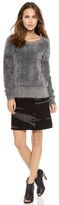 Thumbnail for your product : DKNY Boiled Wool Miniskirt