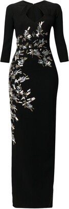 Saiid Kobeisy Sequin-Embellished Fitted Gown