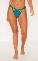 Thumbnail for your product : PrettyLittleThing Plum Daisy Lace Cut Out Front Thong