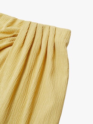 MANGO Pleated Detail Midi Skirt