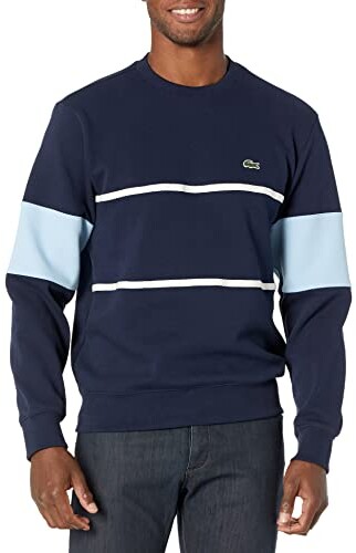 Lacoste Men's Colorblocked Stripe Crewneck Sweatshirt - ShopStyle