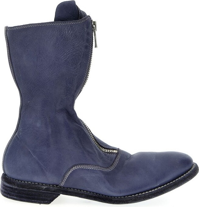 Guidi 310 Horse Zip Detailed Ankle Boots