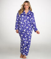 Thumbnail for your product : Karen Neuburger Microfleece Snowman Pajama Set Plus Size