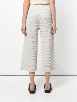 Issey Miyake textured cropped trousers