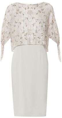 Gina Bacconi Pearle Dress And Lace Overtop