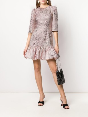 Dolce & Gabbana Lamé Jacquard Short Dress