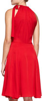 Thumbnail for your product : L'Agence Tie-Neck Chiffon Dress