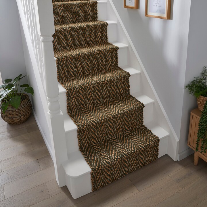 Dunelm Jute Herringbone Stair Runner Green ShopStyle