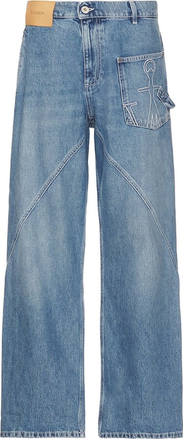 J.W.Anderson Twisted Workwear Jeans in Blue