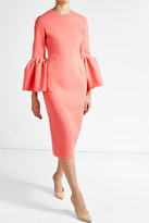 Thumbnail for your product : Roksanda Crepe Dress with Ruffled Cuffs