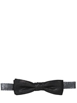 Thumbnail for your product : Dolce & Gabbana Silk Metallic Striped Bow Tie
