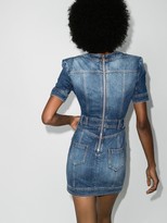 Thumbnail for your product : Balmain Short Stonewashed Denim Dress