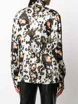Thumbnail for your product : Edward Crutchley High Neck Print Silk Top