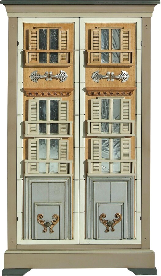 1stDibs Taupe Toscano Cabinet By Lola Glamour