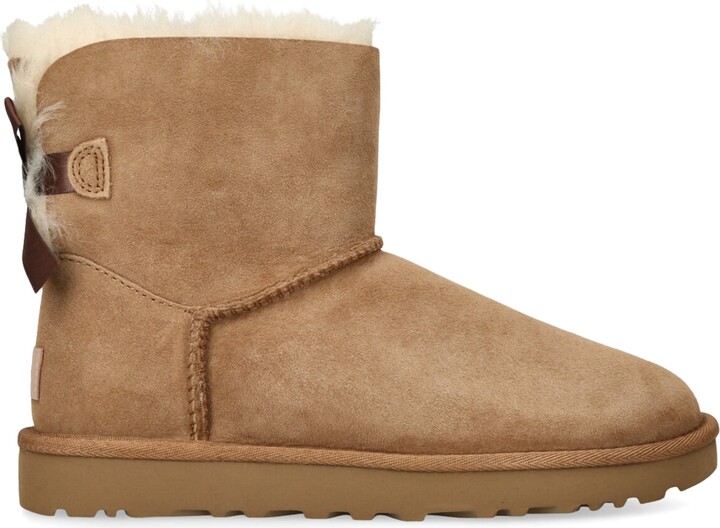 UGG Suede Mini Bailey Bow Ii Ankle Boots