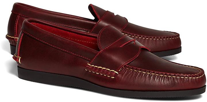 Brooks Brothers Rancourt & Co Penny Loafers - ShopStyle