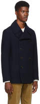 Thumbnail for your product : Ralph Lauren Purple Label Navy Wool and Cashmere Peacoat
