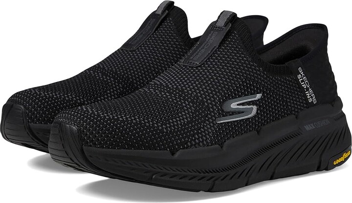 Skechers Hands Free Slip-Ins - Max Cushion Premier 2.0 Men's Shoes Black/Black : 8 E - Wide Synthetic