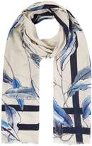 Thumbnail for your product : Maison De Nimes Watercolour floral scarf