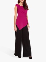 Thumbnail for your product : Adrianna Papell Knit Crepe Peplum Top, Magenta