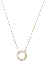 Thumbnail for your product : MICHAEL Michael Kors Michael Kors Pave Circle Pendant Necklace, Golden