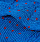 Thumbnail for your product : Pantherella Polka-Dot Stretch-Egyptian Cotton No-Show Socks