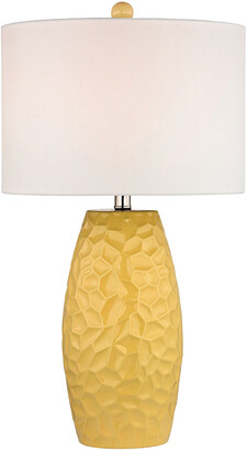 Artistic Home & Lighting 27In Sunshine Yellow Ceramic Table Lamp