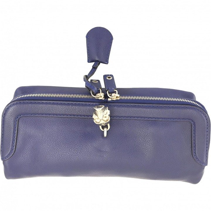alexander mcqueen blue bag