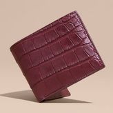 Thumbnail for your product : Burberry Alligator and Leather Folding Wallet